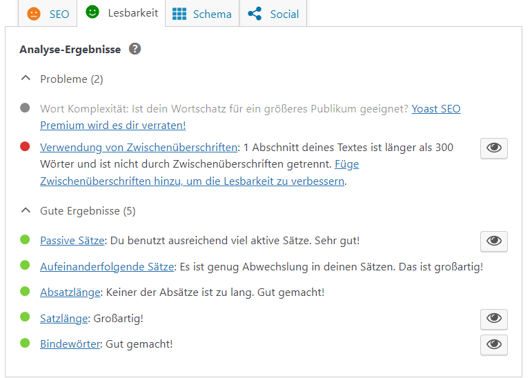 Google-Ranking verbessern: SEO-Plugin Yoast zur Lesbarkeit