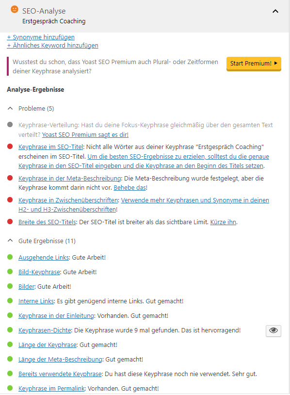 Google-Ranking verbessern: SEO-Plugin Yoast zu SEO