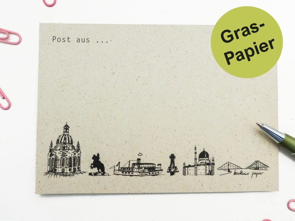 Kathrins Papier, Postkarte Dresden