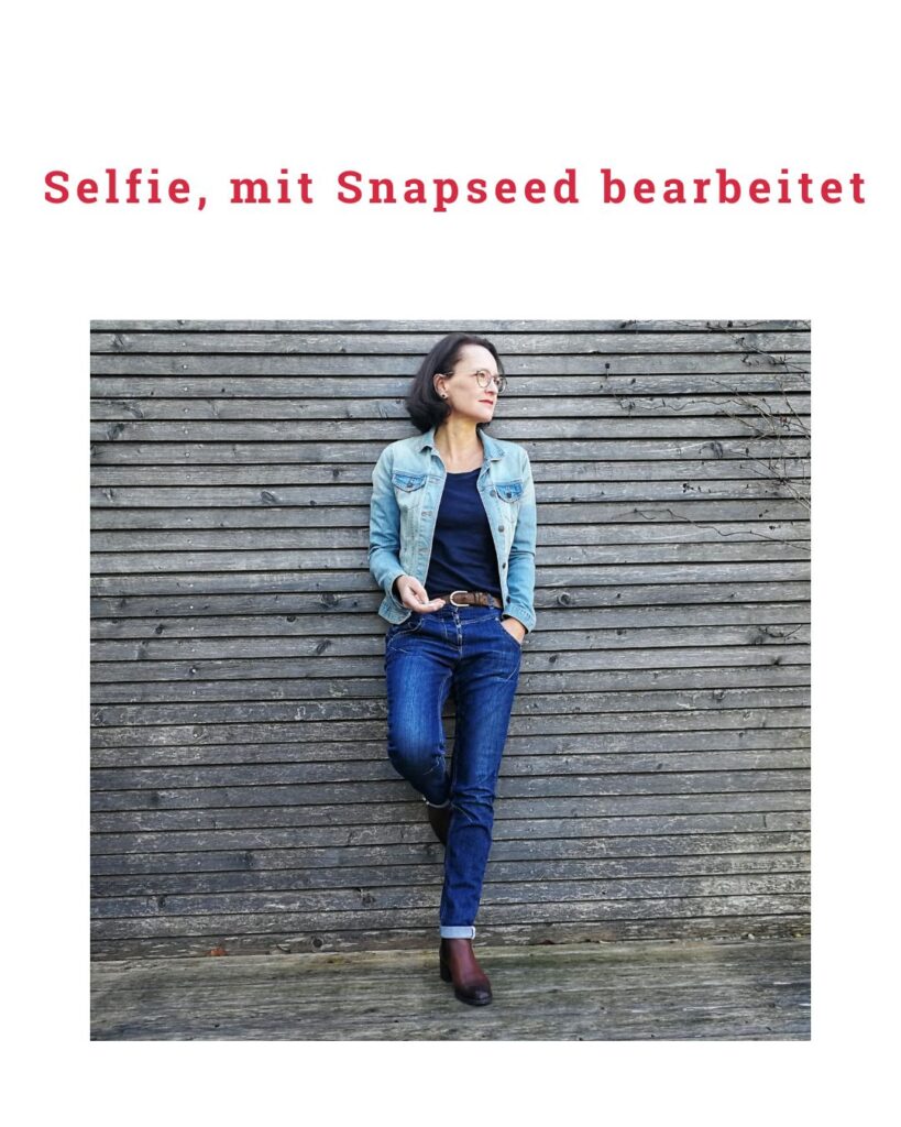 Online-Tool für Bildbearbeitung: Selfie mit Snapseed bearbeitet