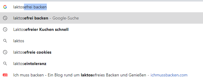 Screenshot Google Suggest
