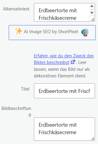 Screenshot vom Bildtitel eines Bildes für den Backblog